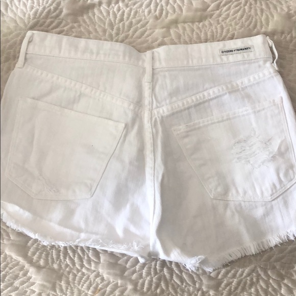 Citizens of Humanity white jean shorts - Picture 4 of 4